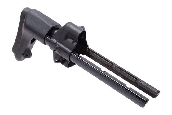 Collapsible stock for Mp5, black.